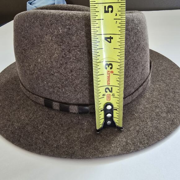 Bailey Hollywood Litefelt Packable Fedora MED Brown Water Repellent Classic EUC - Picture 11 of 11